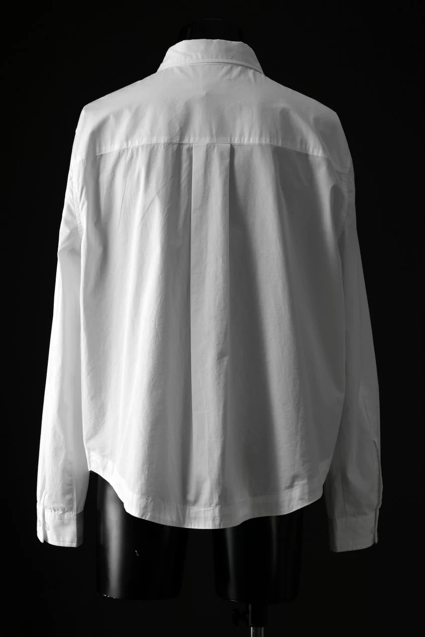 entire studios ZIP POCKET LONG SLEEVE SHIRT (MILK) - Image 8