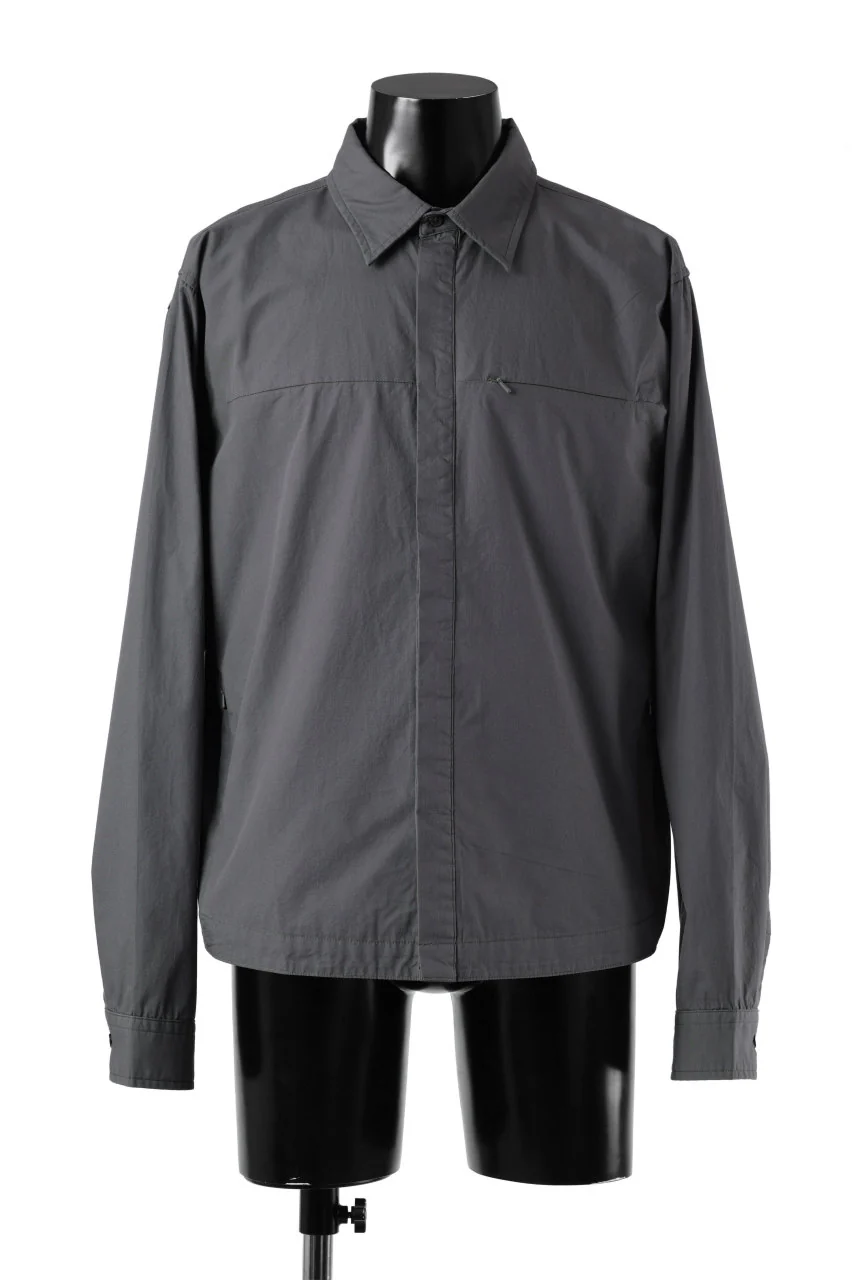 entire studios ZIP POCKET LONG SLEEVE SHIRT (ROCK)