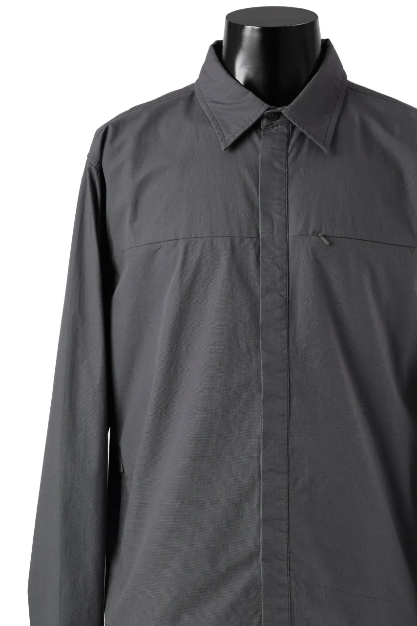 entire studios ZIP POCKET LONG SLEEVE SHIRT (ROCK) - Image 6