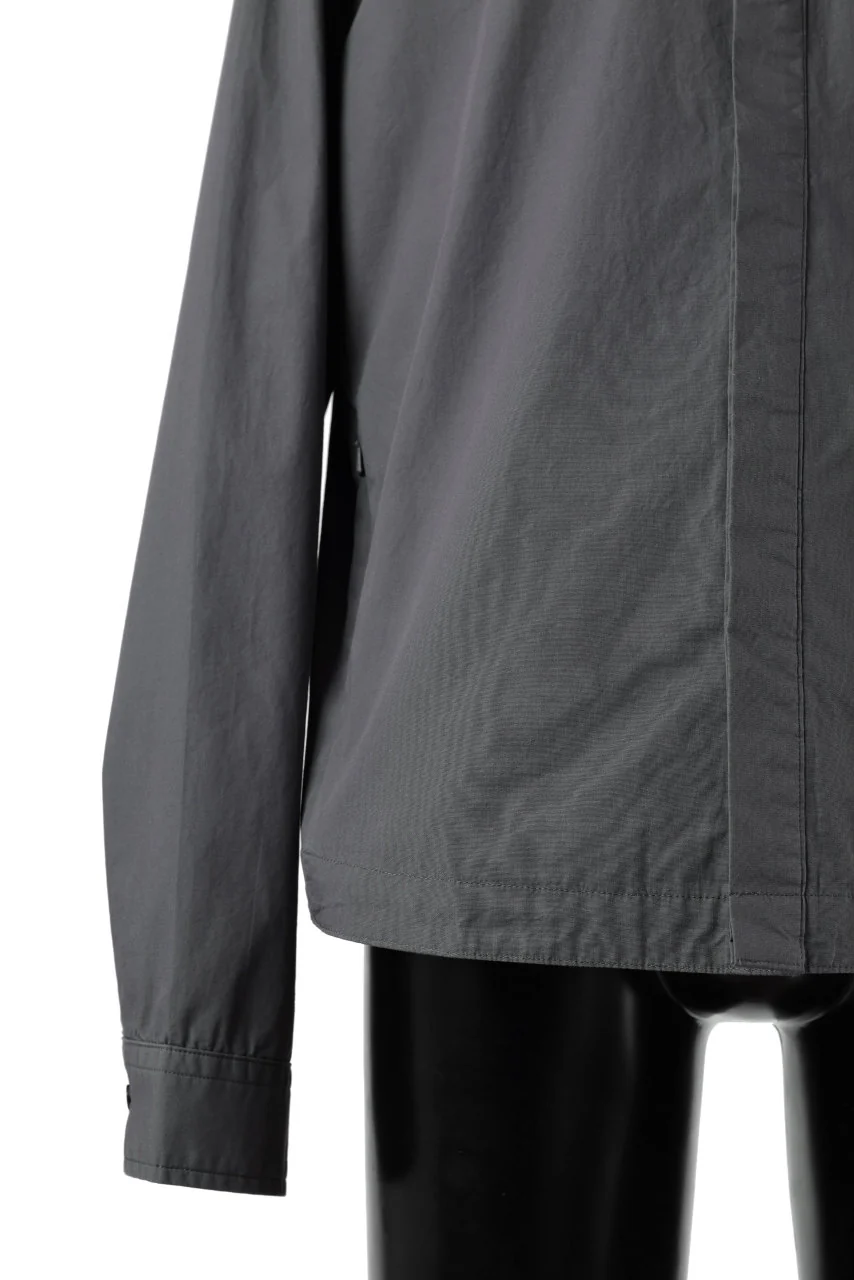 entire studios ZIP POCKET LONG SLEEVE SHIRT (ROCK) - Image 8