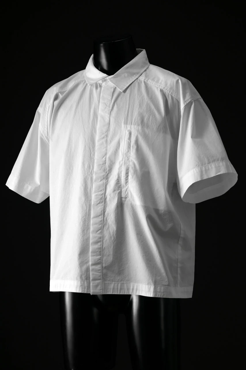 entire studios ZIP POCKET SHORT SLEEVE SHIRT (MILK) - Image 2