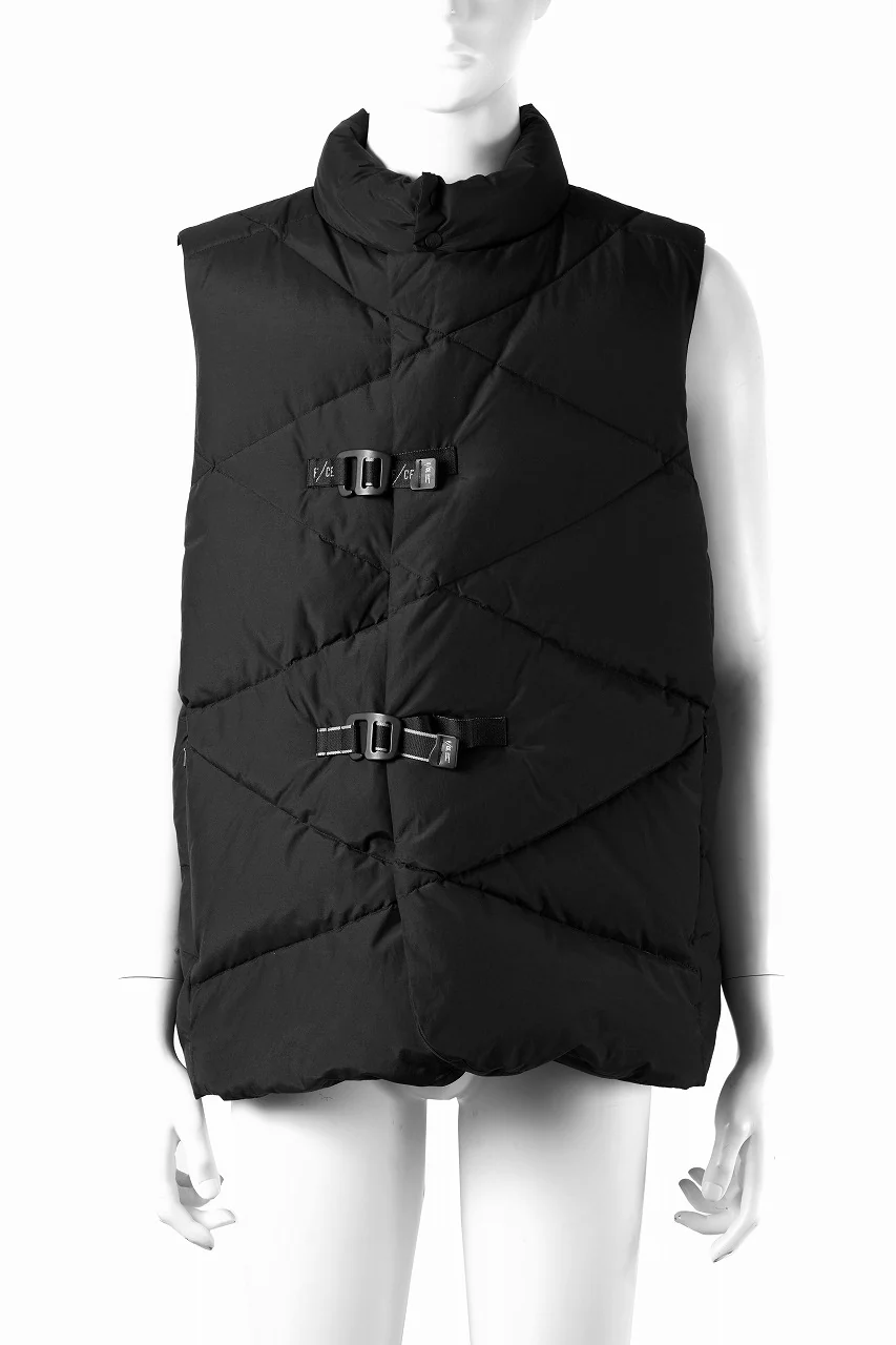 F/CE. DIA-STITCH DOWN VEST (BLACK)