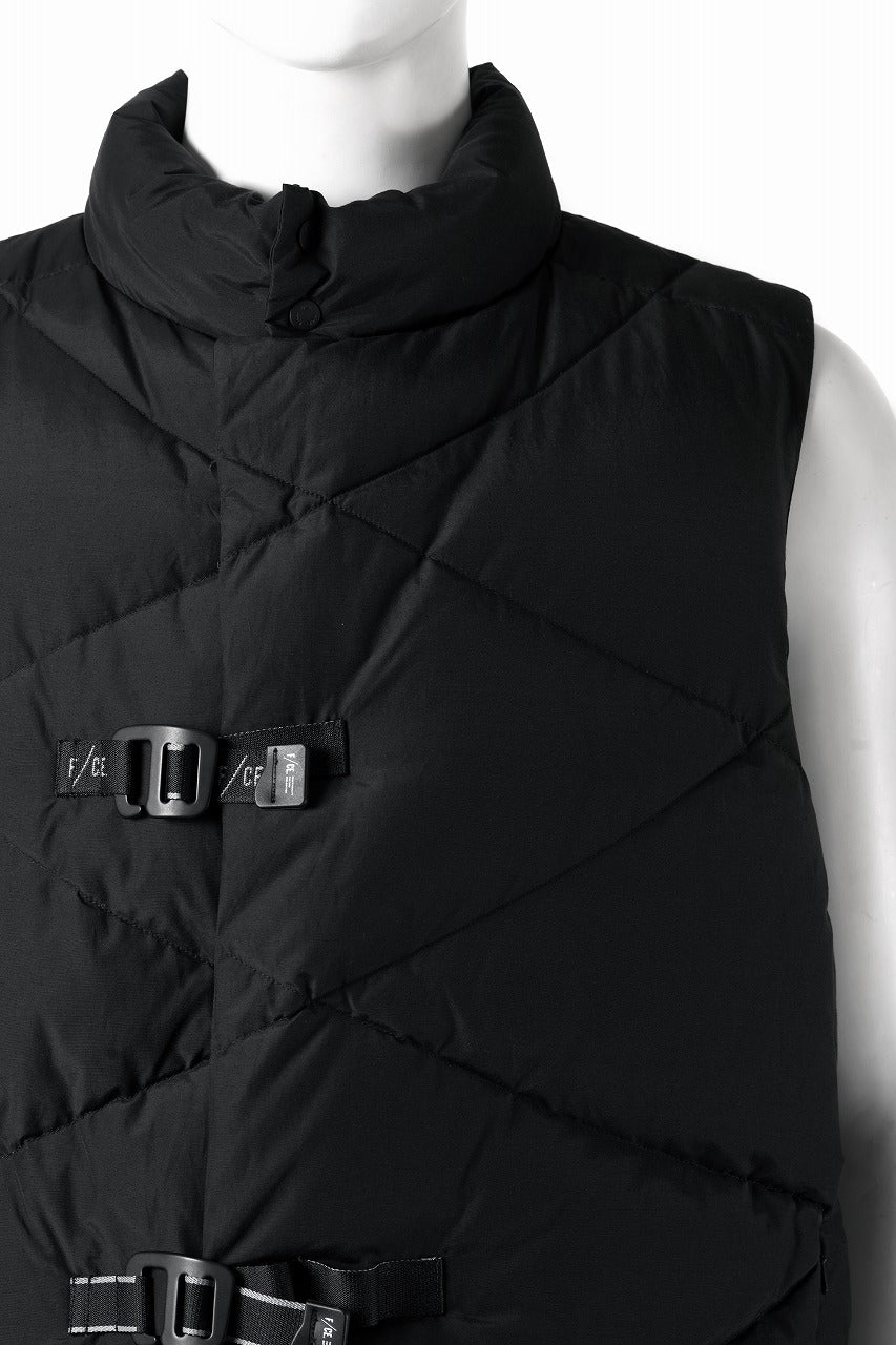 F/CE. DIA-STITCH DOWN VEST (BLACK) - Image 3