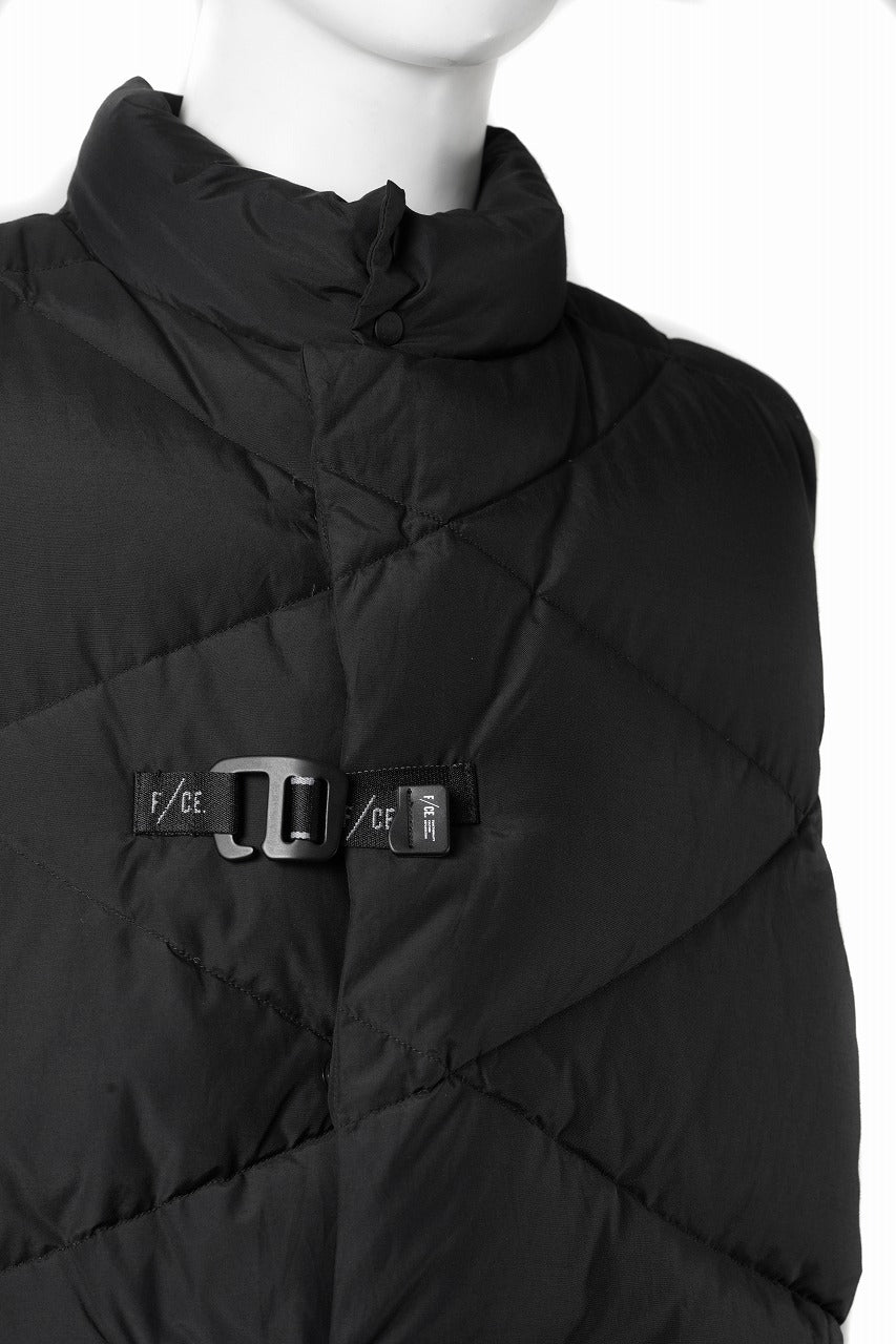F/CE. DIA-STITCH DOWN VEST (BLACK) - Image 4