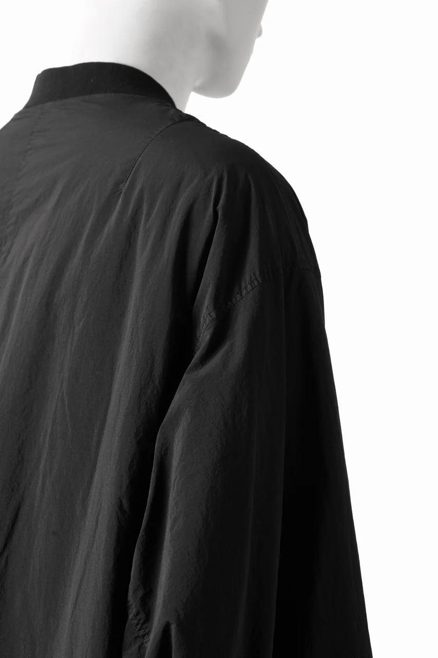 F/CE. GARMENT DYE DOWN MA-1 LONG COAT (BLACK) - Image 8