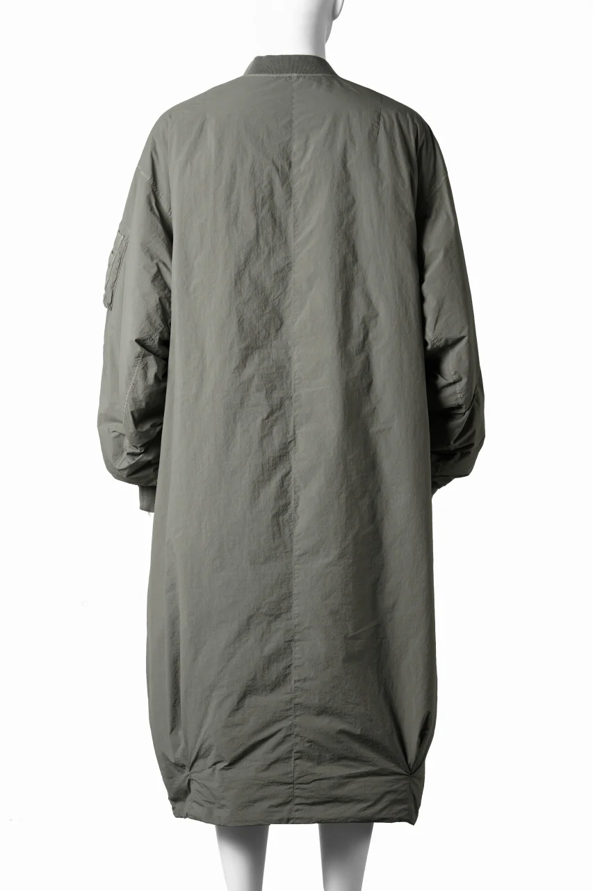 F/CE. GARMENT DYE DOWN MA-1 LONG COAT (OLIVE) - Image 3