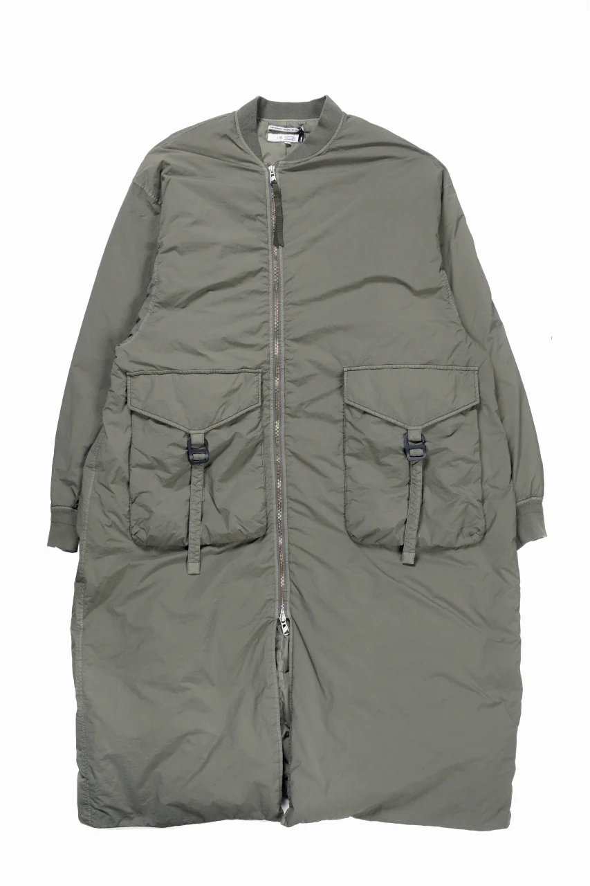 F/CE. GARMENT DYE DOWN MA-1 LONG COAT (OLIVE) - Image 5