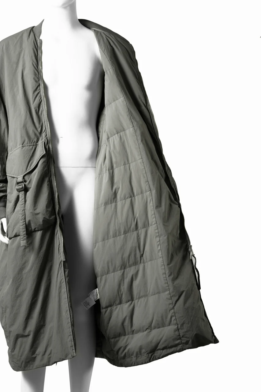 F/CE. GARMENT DYE DOWN MA-1 LONG COAT (OLIVE) - Image 9