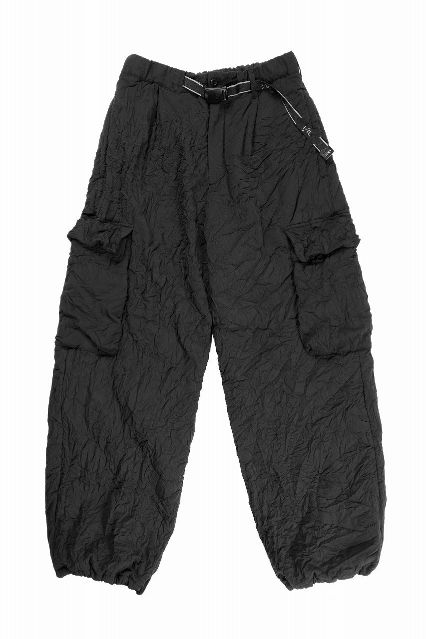 F/CE. INFINITY CREASE PRIMALOFT CARGO TROUSERS (BLACK) - Image 3