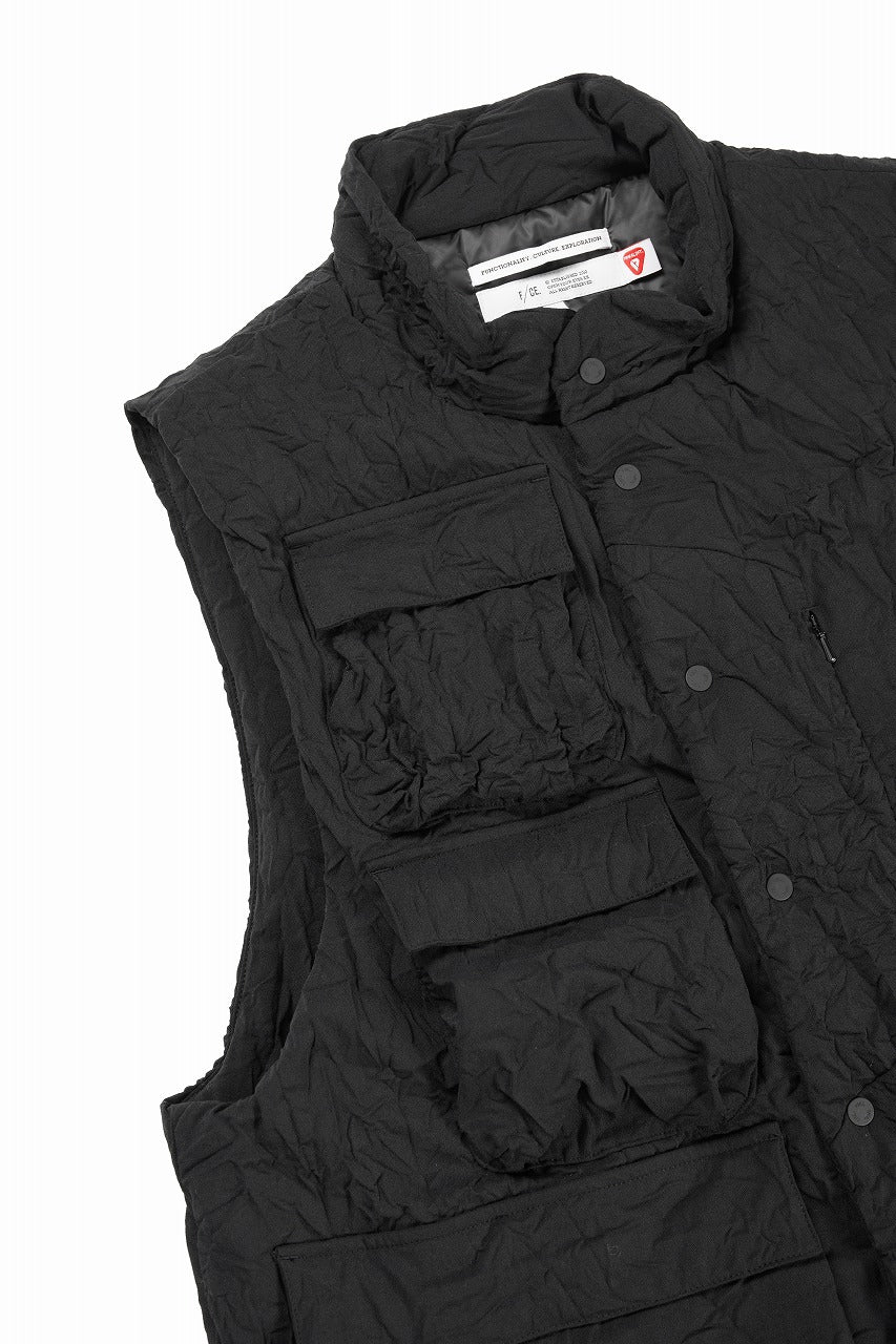 F/CE. INFINITY CREASE PRIMALOFT VEST (BLACK) - Image 7