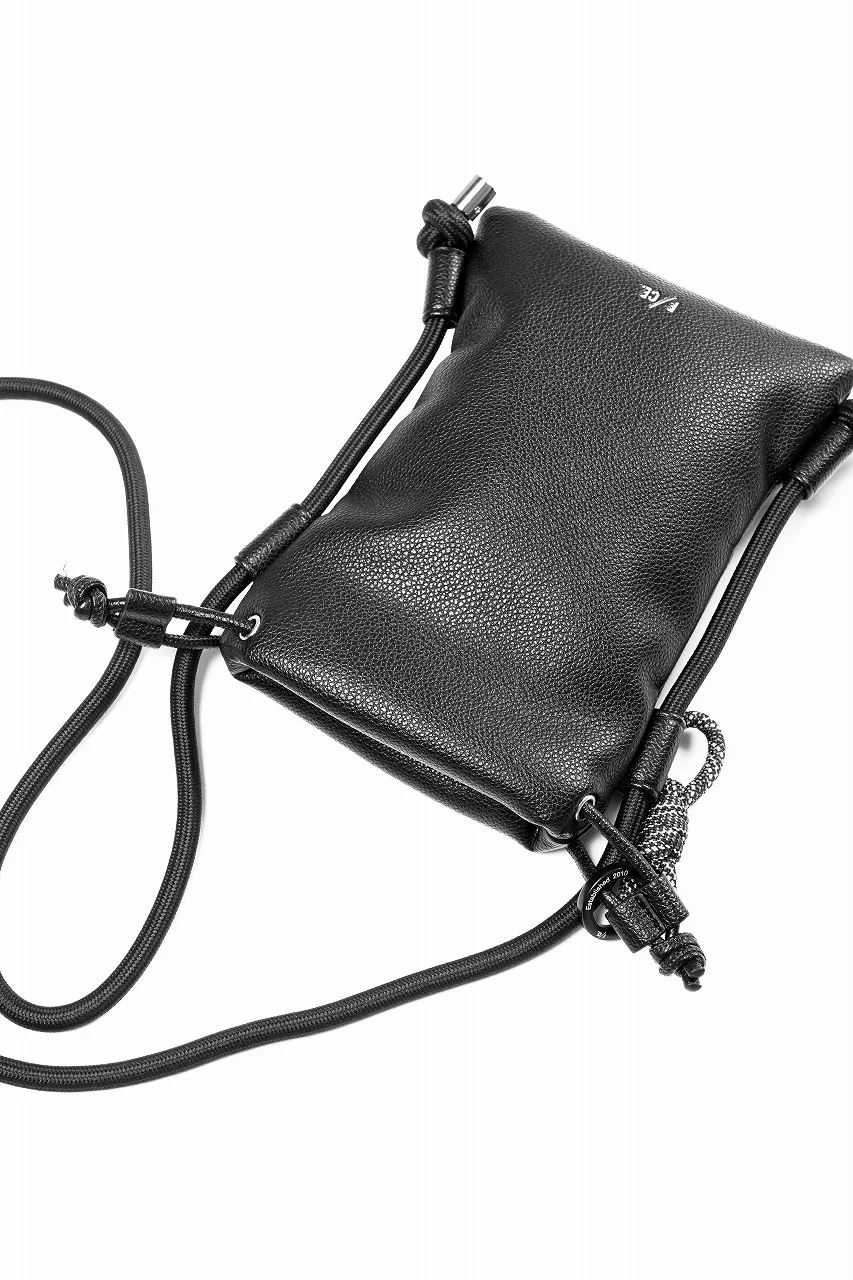 F/CE. MAP POCHETTE / TECH LEATHER (BLACK) - Image 7