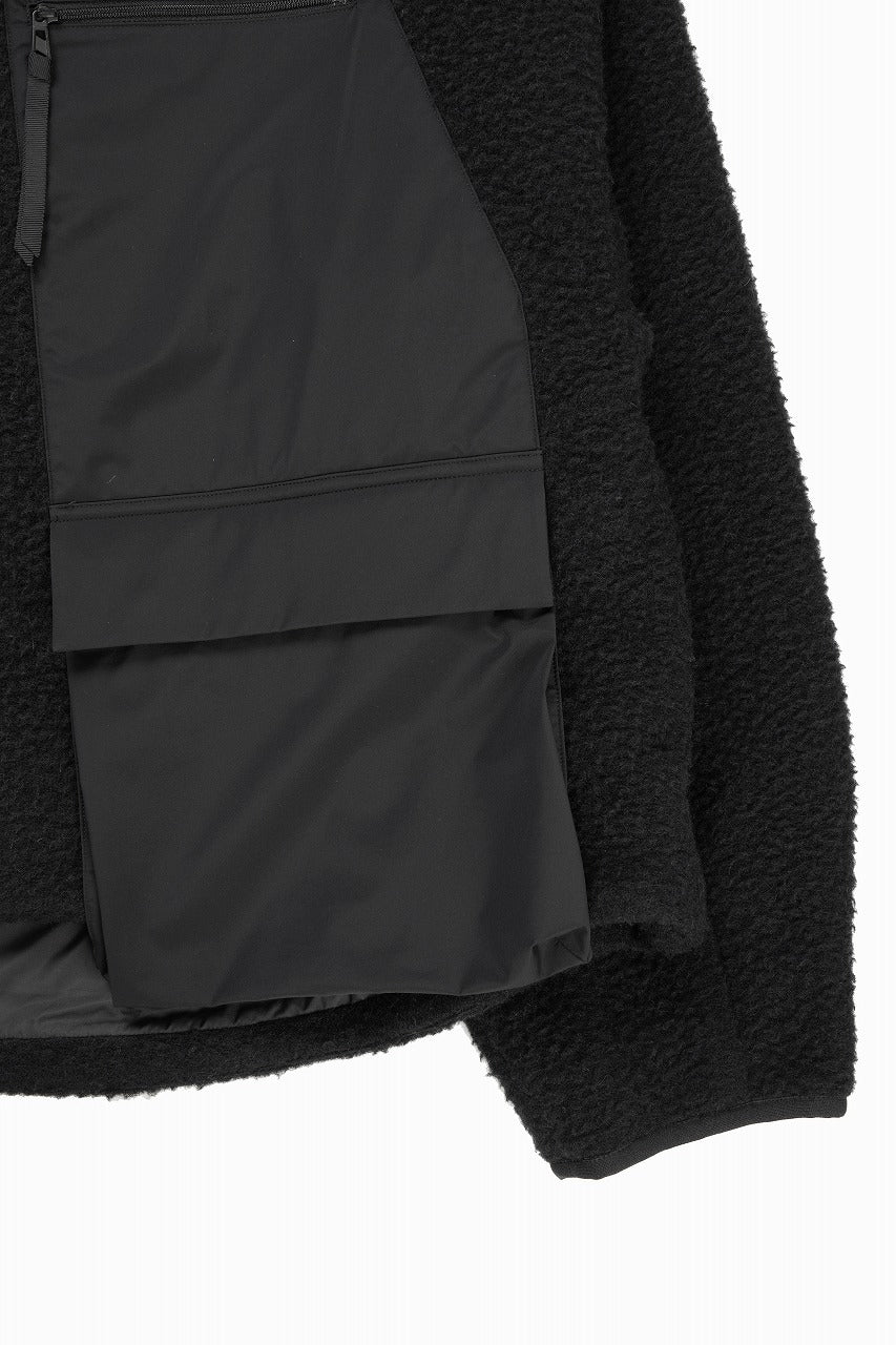 F/CE. NAPPING WOOL ASYMMETRY SHORT JACKET (BLACK) - Image 11