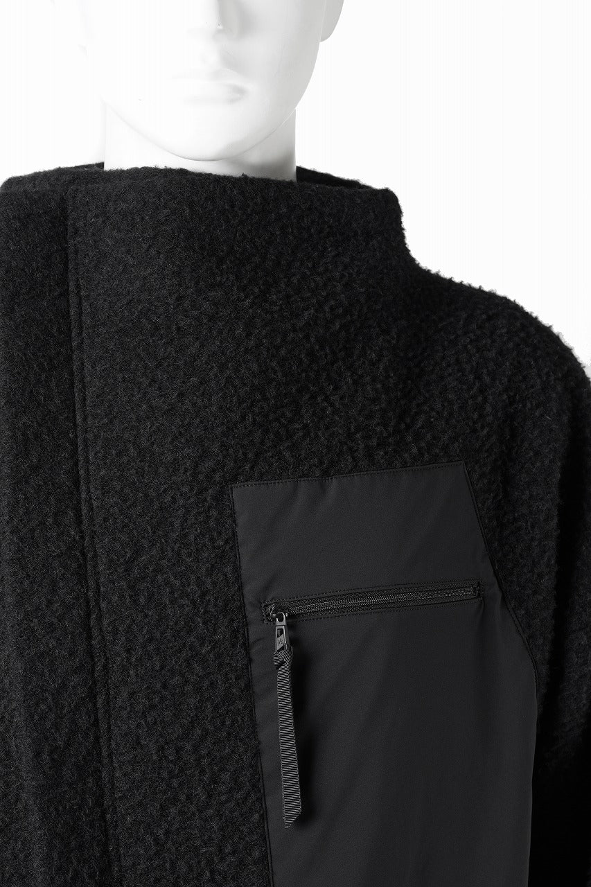 F/CE. NAPPING WOOL ASYMMETRY SHORT JACKET (BLACK) - Image 18