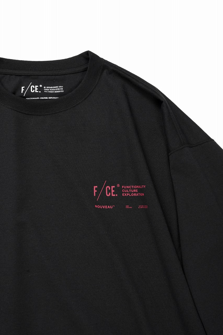 F/CE. RE LOGO LONG SLEEVE T (BLACK) - Image 3