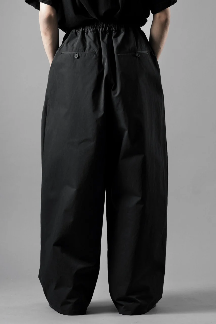 F/CE. TECH KERSEY WIDE DRAPE TROUSER (BLACK) - Image 10