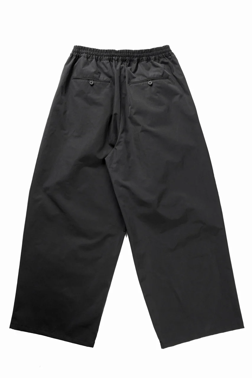 F/CE. TECH KERSEY WIDE DRAPE TROUSER (BLACK) - Image 2