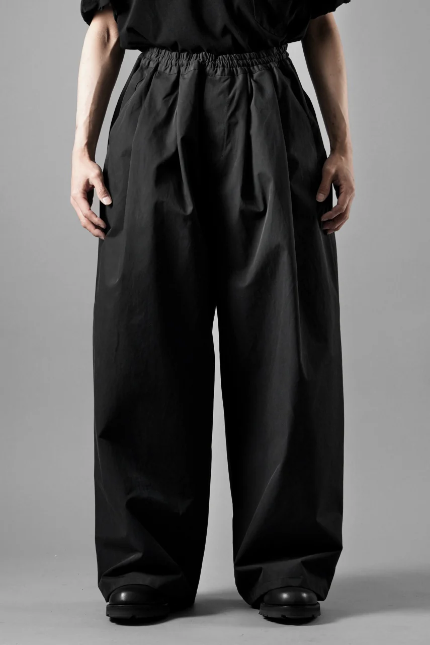 F/CE. TECH KERSEY WIDE DRAPE TROUSER (BLACK) - Image 3