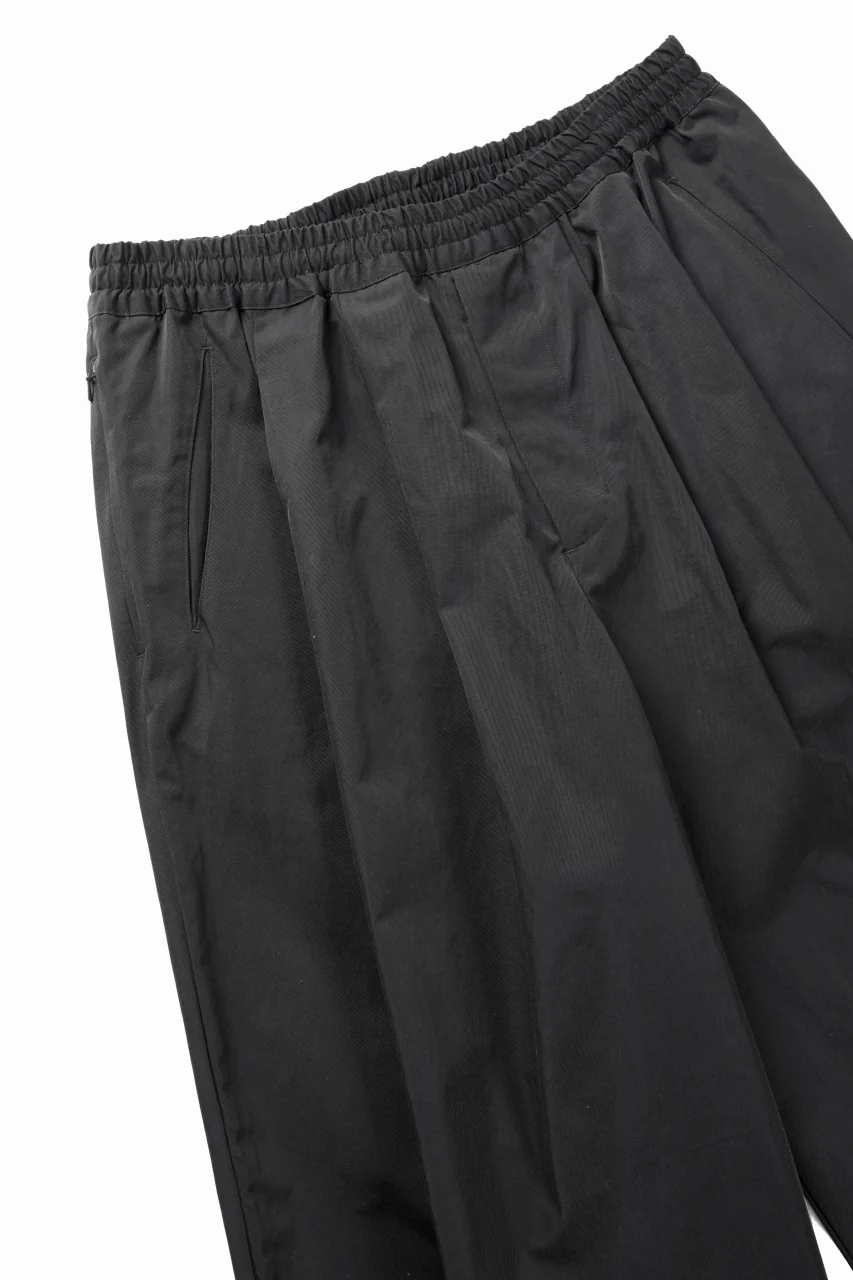 F/CE. TECH KERSEY WIDE DRAPE TROUSER (BLACK) - Image 6