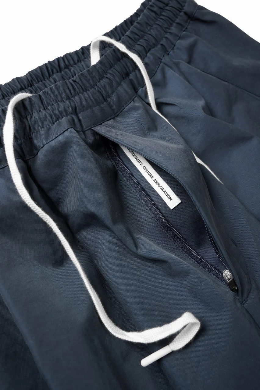 F/CE. TECH KERSEY WIDE DRAPE TROUSER (NAVY) - Image 9