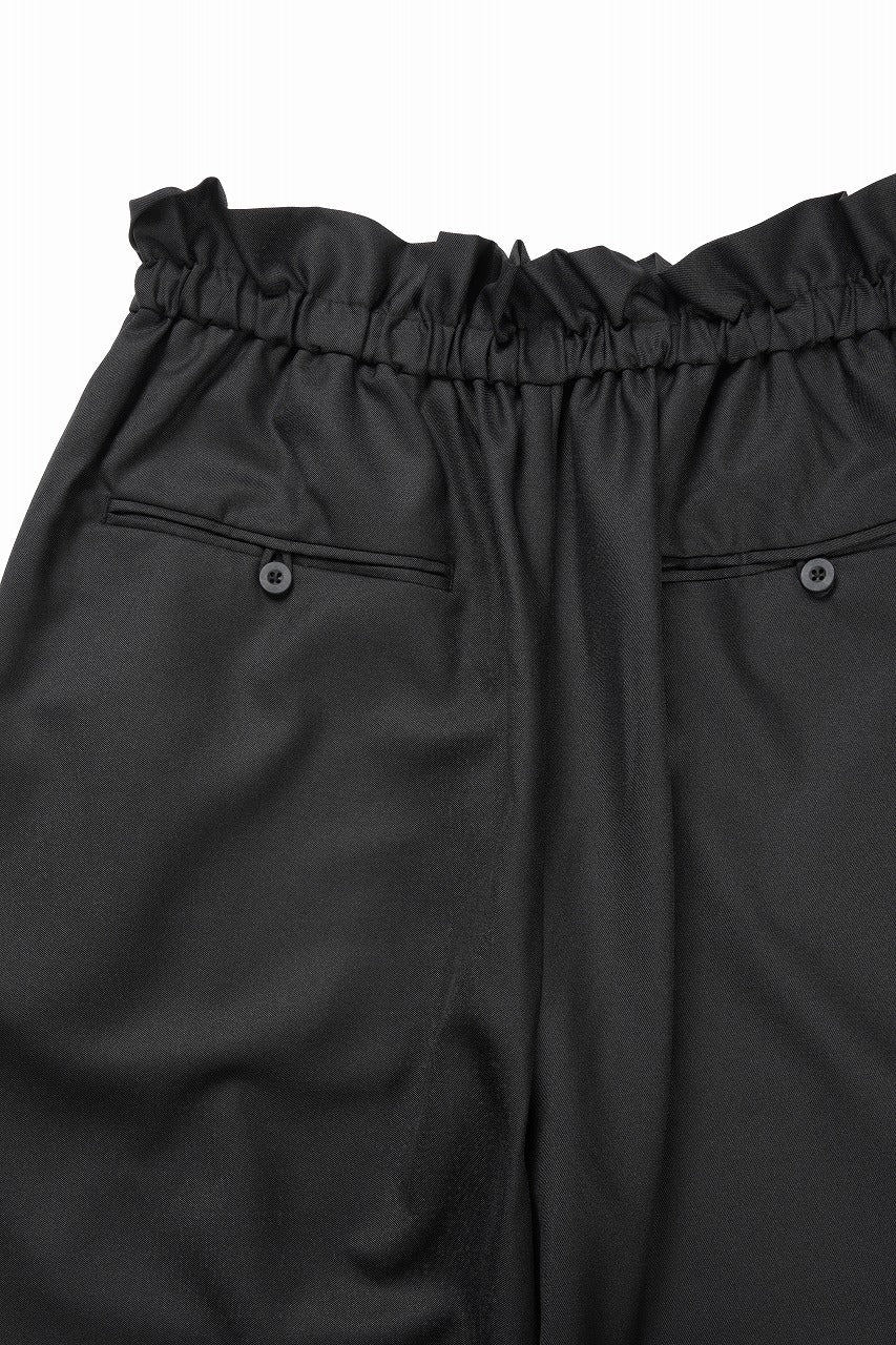 F/CE. TWIST WOOL WIDE TROUSERS (BLACK) - Image 11