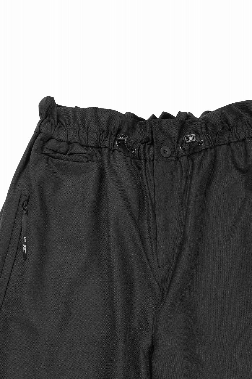 F/CE. TWIST WOOL WIDE TROUSERS (BLACK) - Image 6