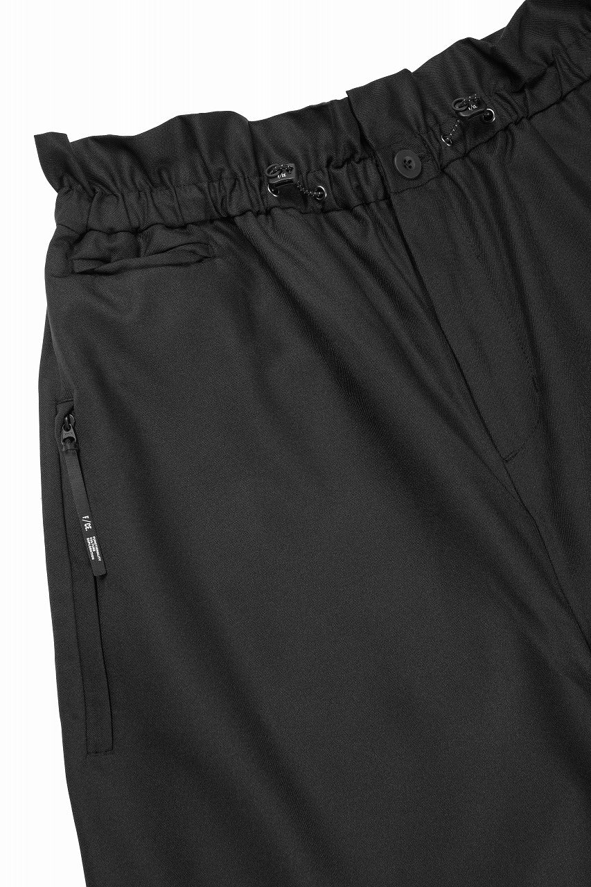 F/CE. TWIST WOOL WIDE TROUSERS (BLACK) - Image 8