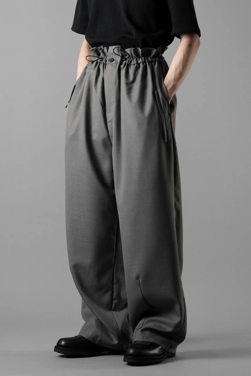 F/CE. TWIST WOOL WIDE TROUSERS (GRAY) - Image 15