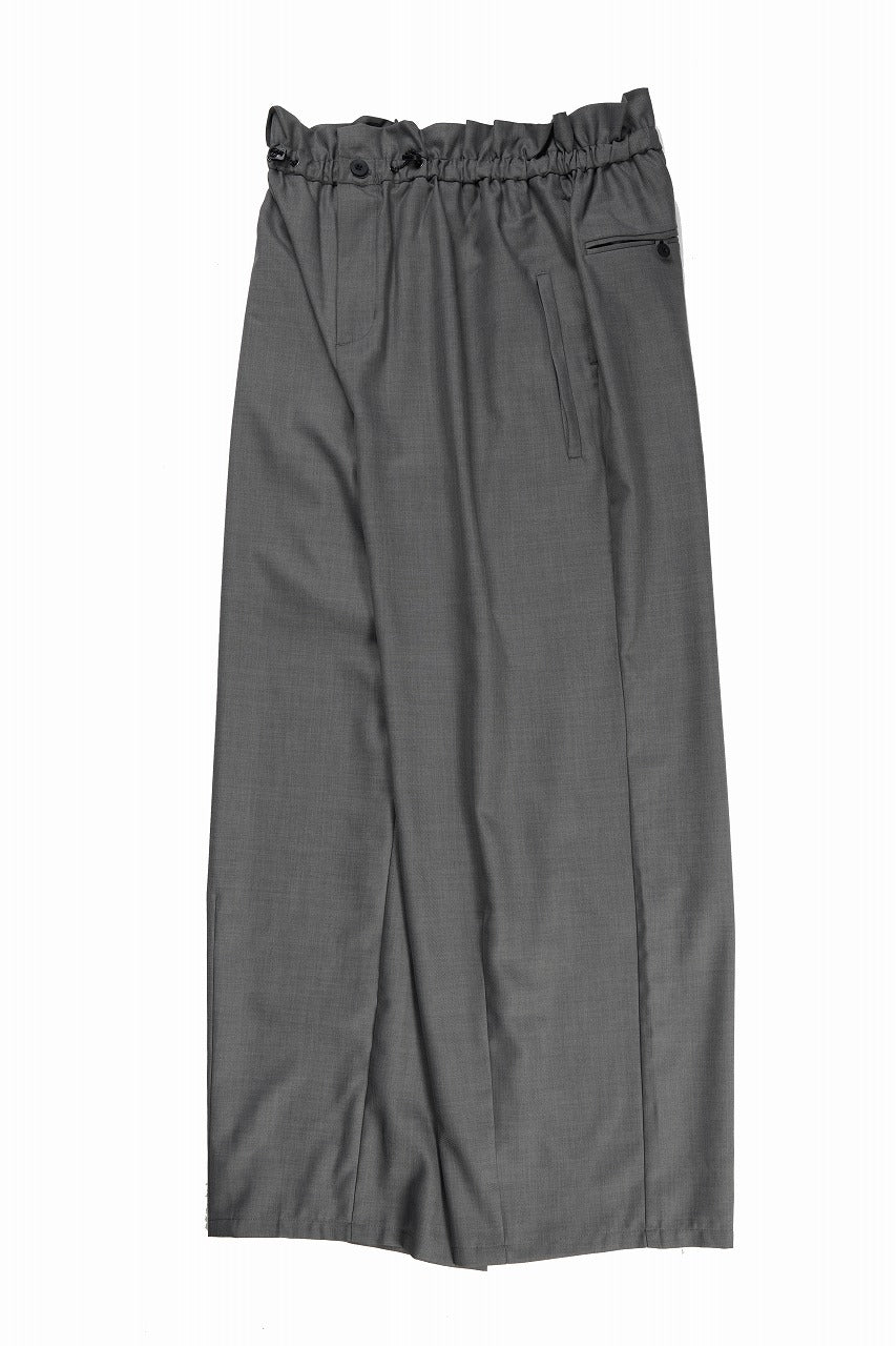 F/CE. TWIST WOOL WIDE TROUSERS (GRAY) - Image 4