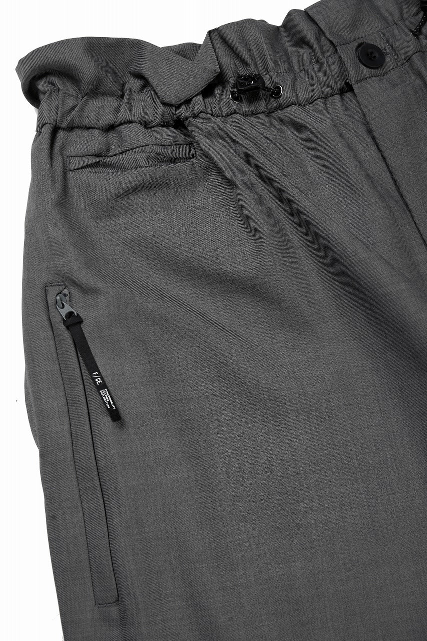 F/CE. TWIST WOOL WIDE TROUSERS (GRAY) - Image 7