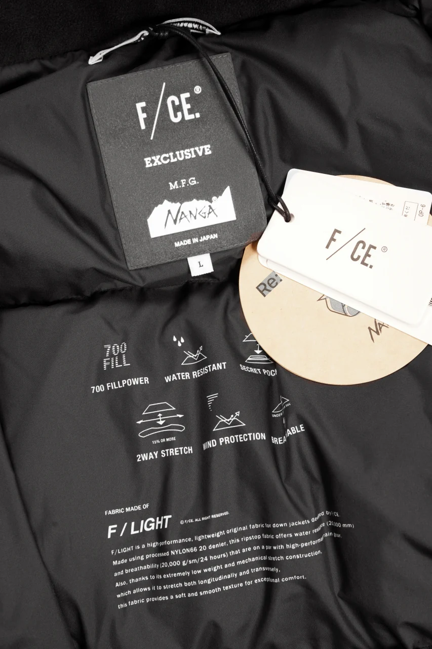 F/CE. x NANGA FT DETACHABLE HOODIE BOMBER JACKET (BLACK) - Image 19
