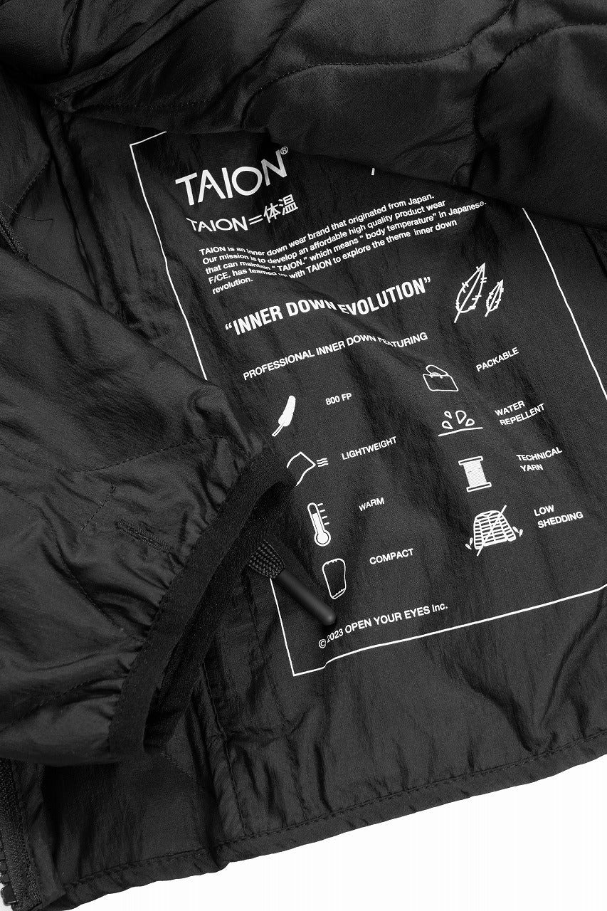 F/CE. x TAION® PACKABLE INNER DOWN JACKET (BLACK) - Image 13