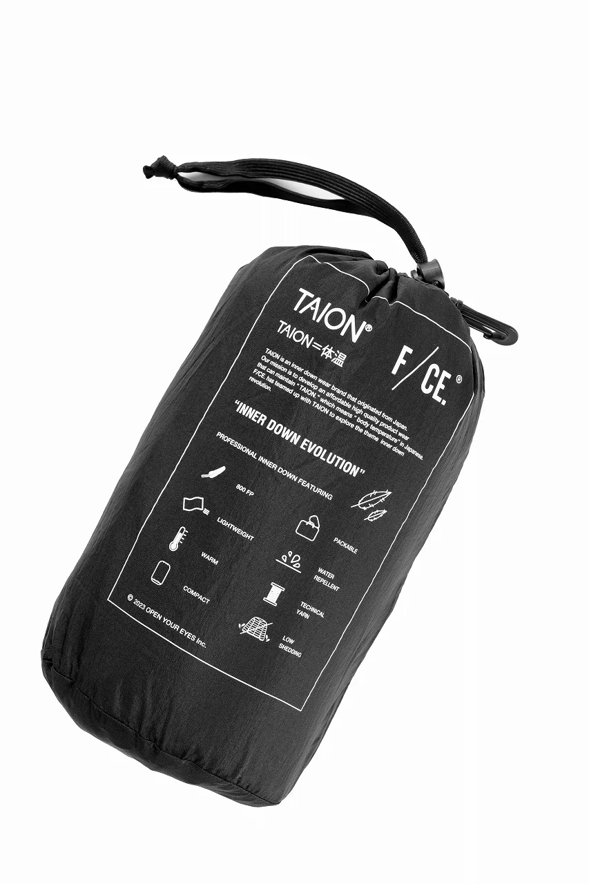 F/CE. x TAION® PACKABLE INNER DOWN JACKET (BLACK) - Image 16