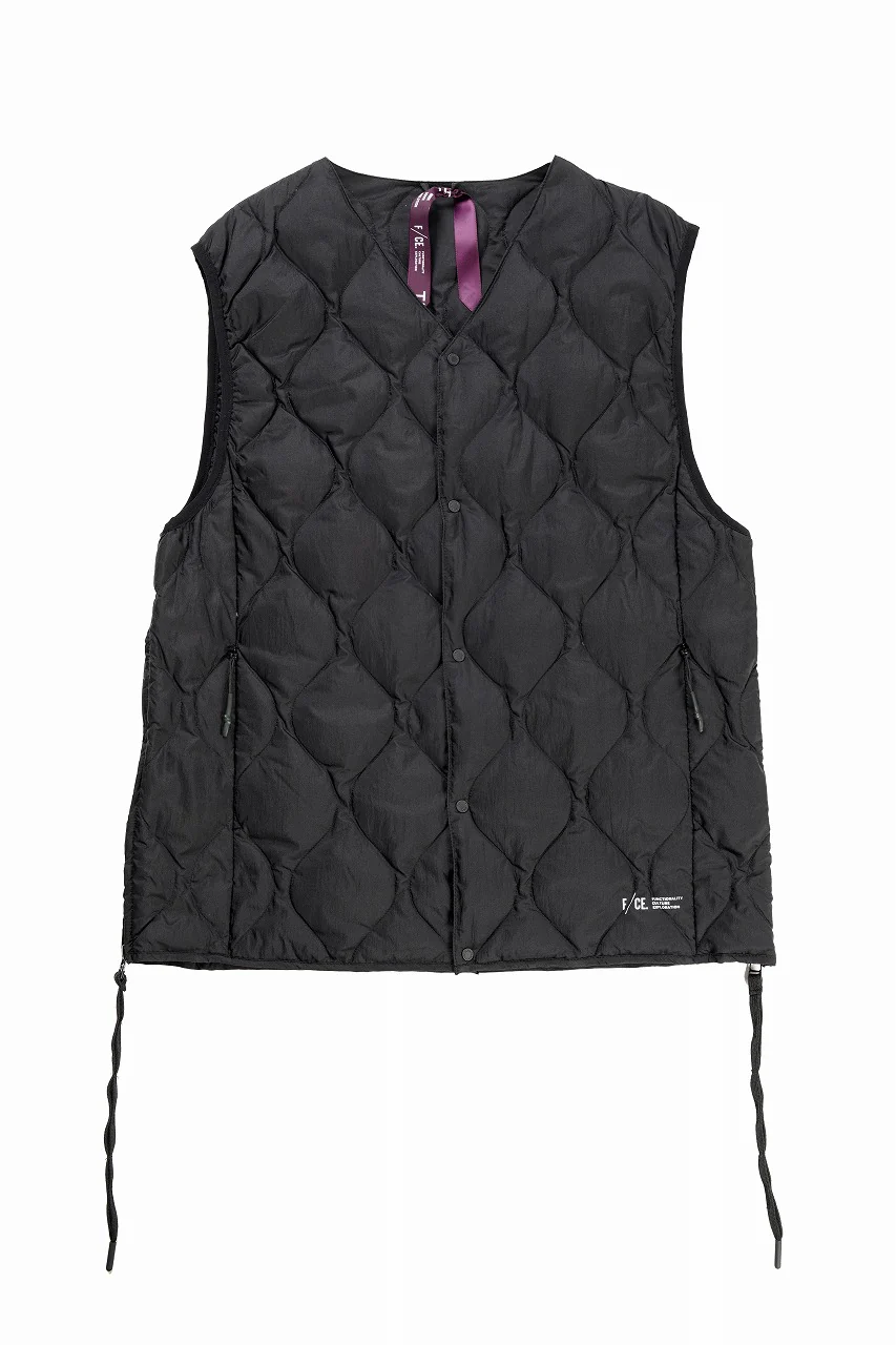 F/CE. x TAION® PACKABLE INNER DOWN VEST (BLACK)