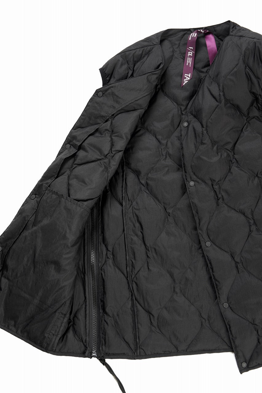 F/CE. x TAION® PACKABLE INNER DOWN VEST (BLACK) - Image 12