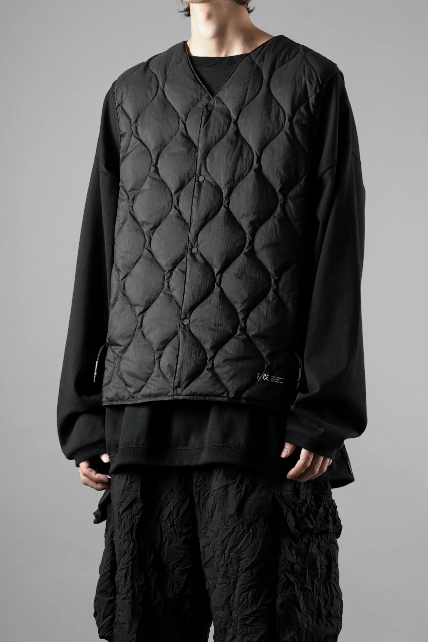 F/CE. x TAION® PACKABLE INNER DOWN VEST (BLACK) - Image 16