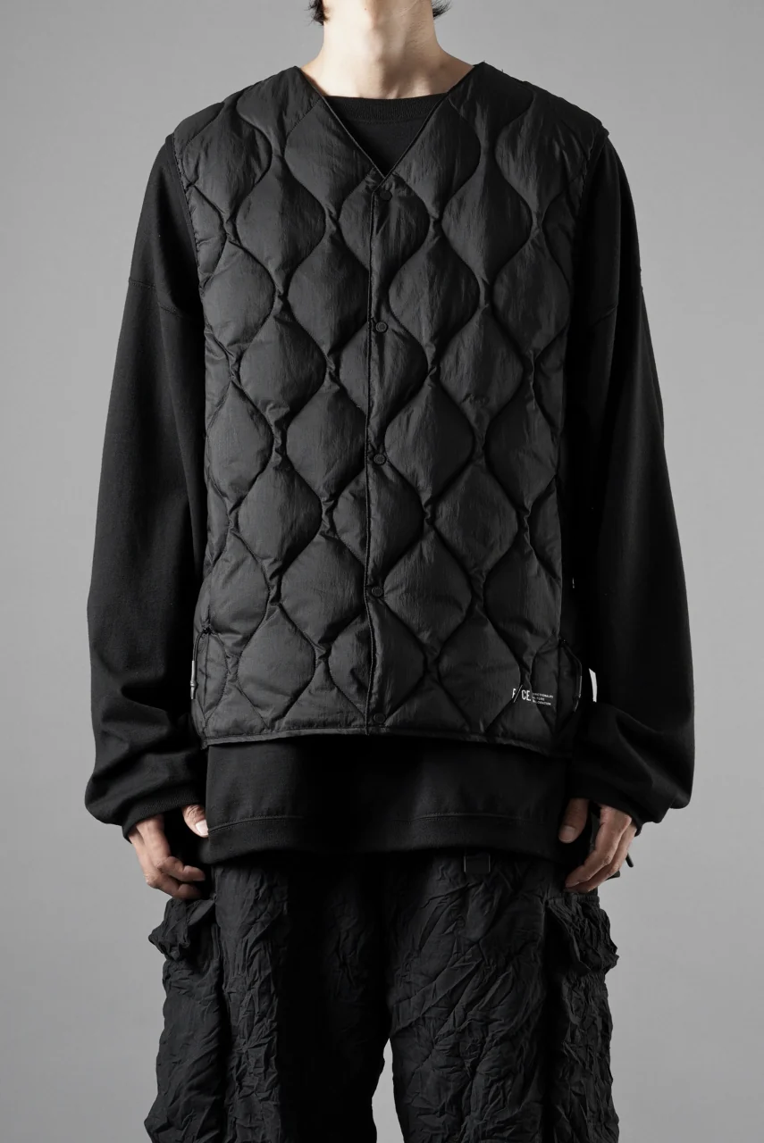 F/CE. x TAION® PACKABLE INNER DOWN VEST (BLACK) - Image 17