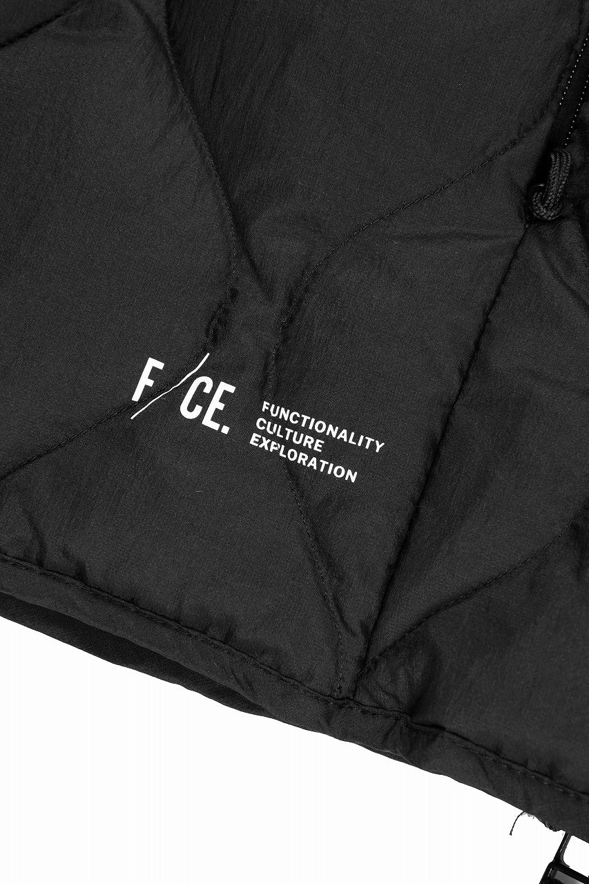 F/CE. x TAION® PACKABLE INNER DOWN VEST (BLACK) - Image 8