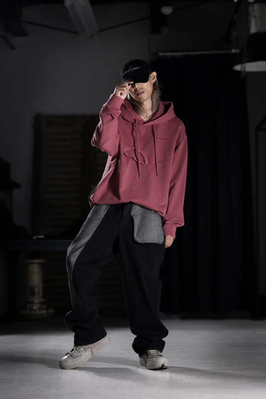 Feng Chen Wang 3 IN 1 TIE-DYE HOODIE (RED) - Image 36