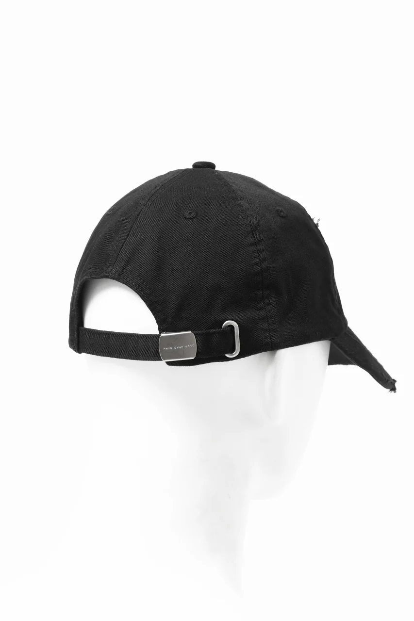Feng Chen Wang BLACK AND GREY PHOENIX EMBROIDERED CANVAS CAP (BLACK) - Image 7