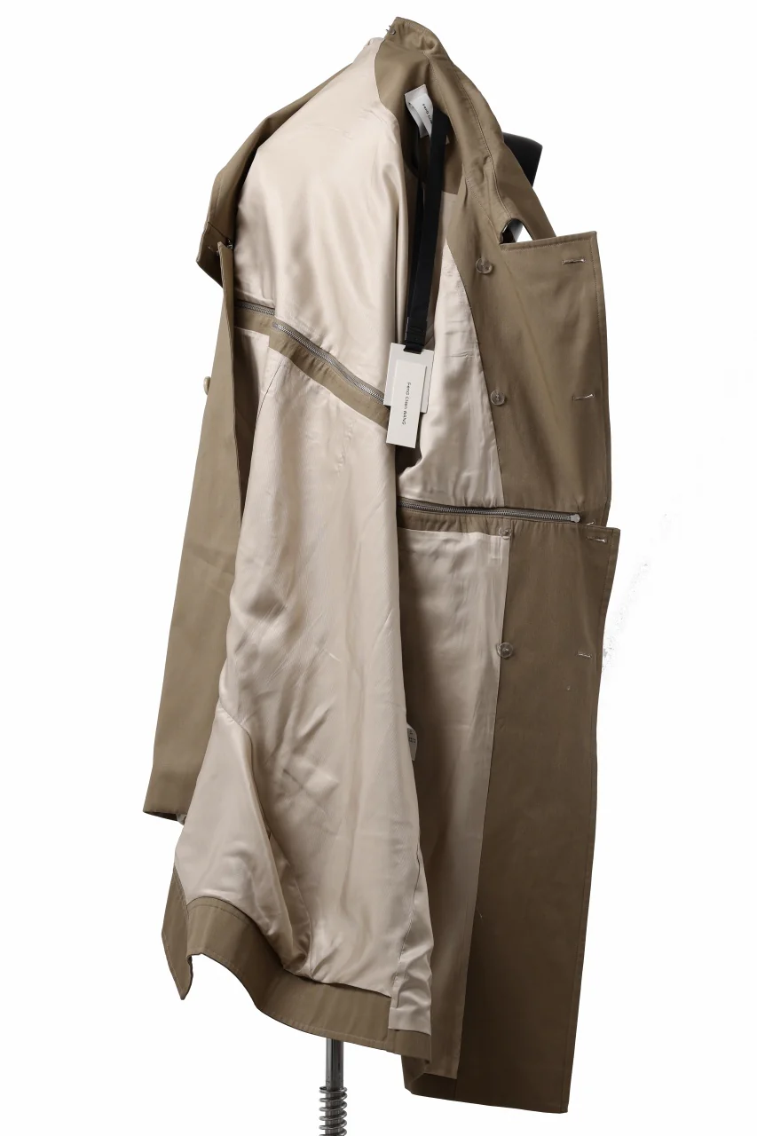 Feng Chen Wang DETACHABLE TRENCH COAT (KHAKI) - Image 13