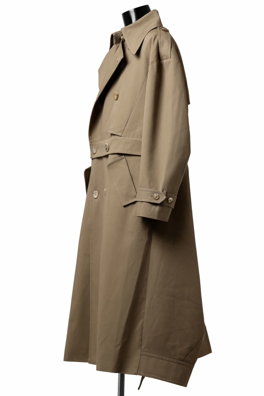 Feng Chen Wang DETACHABLE TRENCH COAT (KHAKI) - Image 8