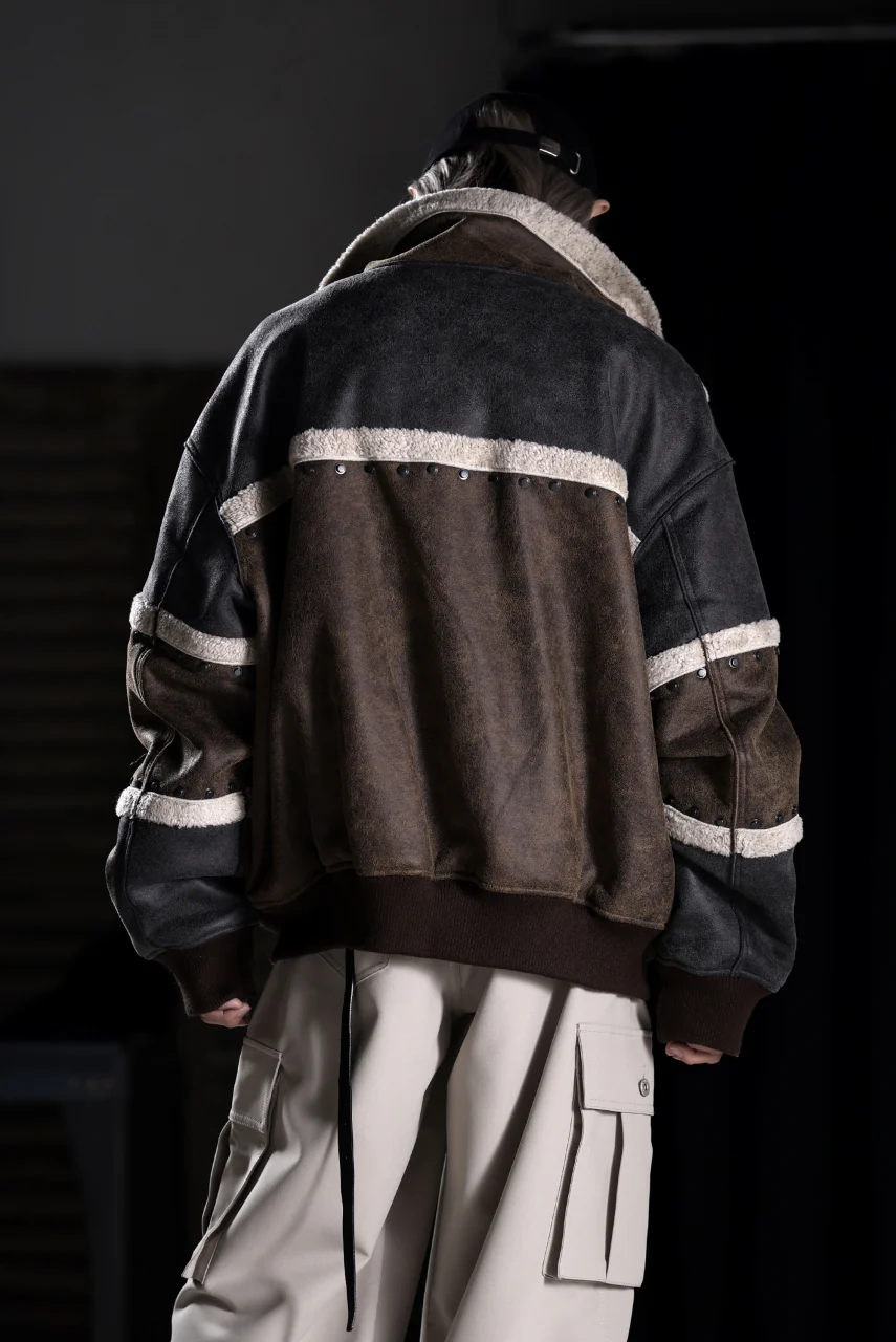 Feng Chen Wang DOUBLE SIDED SHERPA JACKET (GRAY) - Image 24