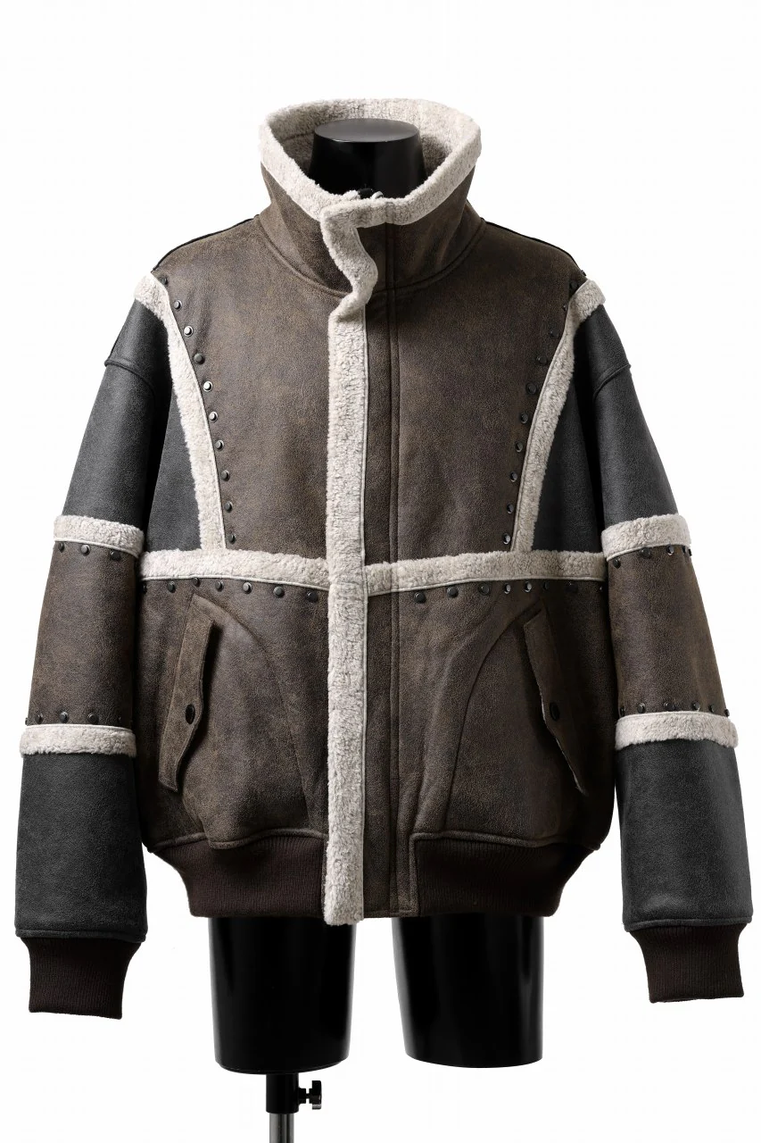 Feng Chen Wang DOUBLE SIDED SHERPA JACKET (GRAY) - Image 3