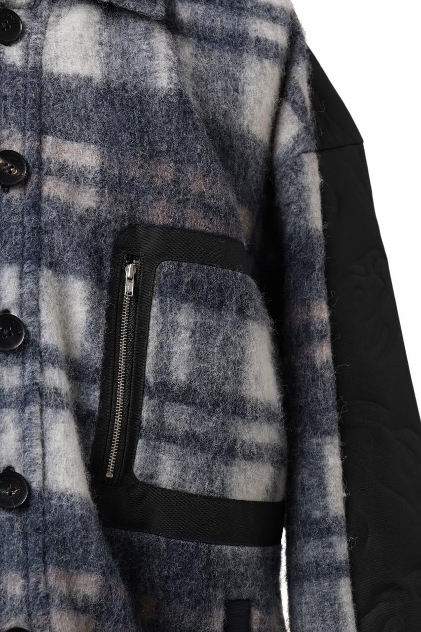 Feng Chen Wang FLANNEL SHIRT WITH QUILT PHOENIX (NAVY) - Image 12