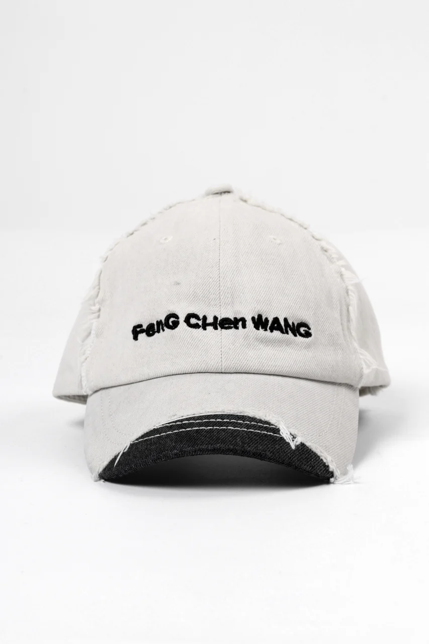Feng Chen Wang GREY DENIM SANDING FINISHING CAP (GREY)