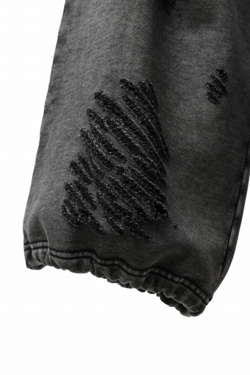 Feng Chen Wang GREY RIPPED JERSEY SWEATPANTS (GREY) - Image 14
