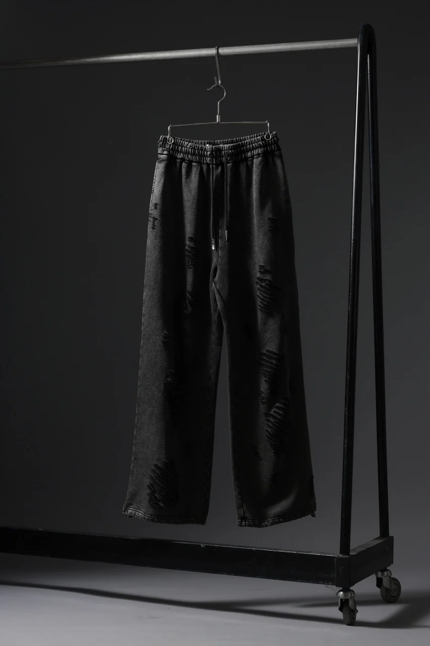 Feng Chen Wang GREY RIPPED JERSEY SWEATPANTS (GREY) - Image 20