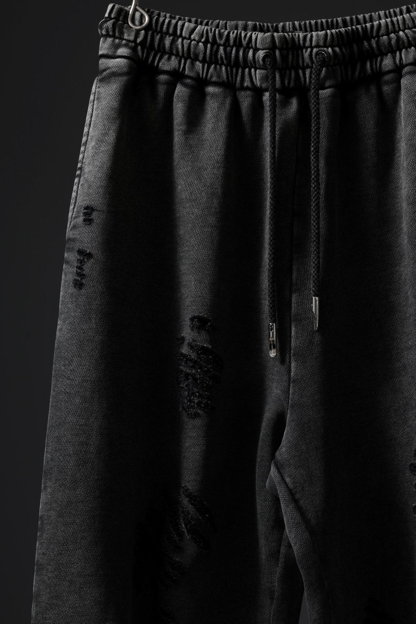 Feng Chen Wang GREY RIPPED JERSEY SWEATPANTS (GREY) - Image 23