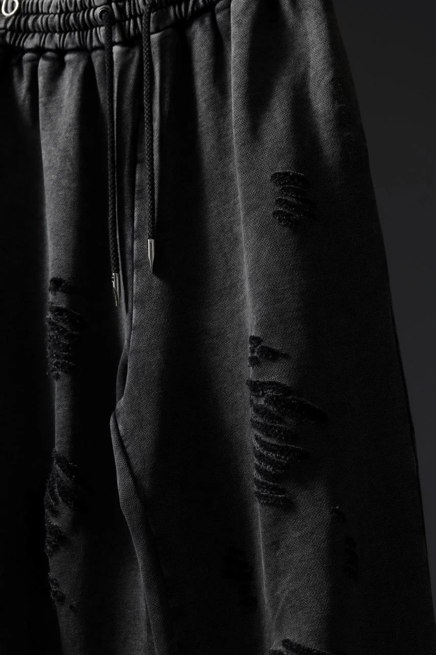 Feng Chen Wang GREY RIPPED JERSEY SWEATPANTS (GREY) - Image 24