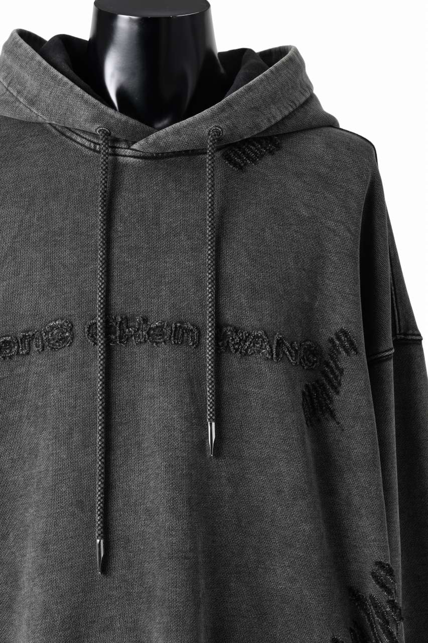 Feng Chen Wang GREY RIPPED JERSY HOODIE (GREY) - Image 22